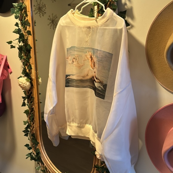 Selkie THE GHOSTED SWEATER IN OATMILK - Picture 6 of 10